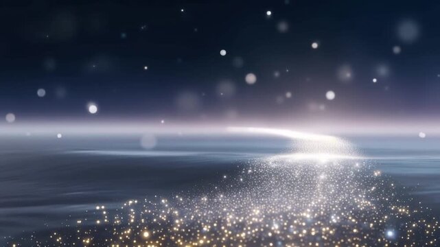 A cosmic landscape unfolds with shimmering celestial bodies and an ethereal glow, evoking a sense of wonder and infinite possibility. ..Created with Generative AI, not depicting real subjects.
