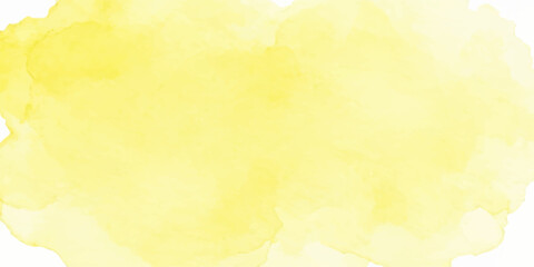 Obraz premium Abstract Yellow Watercolor Background with Soft Clouds, Vintage Grunge Paper Texture, Aged Parchment Surface and Rustic Retro Wallpaper Design for Artistic Backdrop