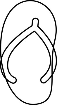slipper icon on white