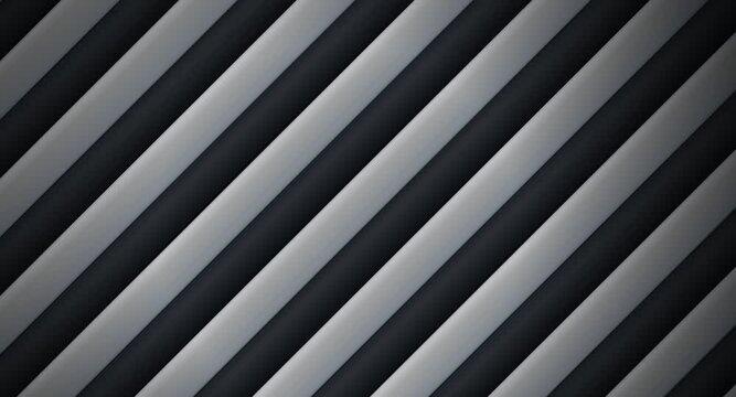 Abstract monochrome background with repeating diagonal striped patterns