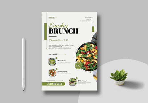 Sunday Brunch Flyer Template Layout