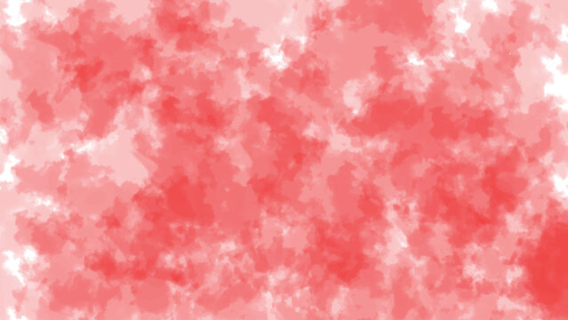 Abstract pink watercolor background texture with soft cloud blending and