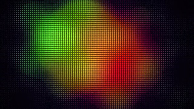 Abstract pixelated gradient pattern with vibrant colors on black background