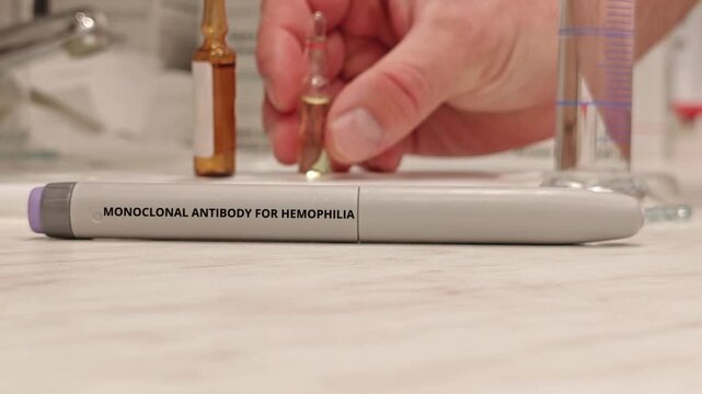 MONOCLONAL ANTIBODY FOR HEMOPHILIA preventive biological medicine administered by subcutaneous injection