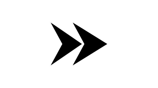 Modern double arrow icon pointing right