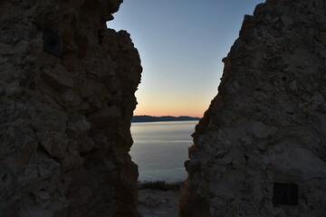 cliffs at sunset Alba alla torretta Cagliari  Sardegna sardinia  Italia italy  © Nika