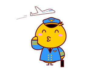 ひよこのパイロット © twomoons