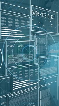 Animation of data processing online security server screen