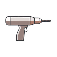Drill with drill bit © amanda