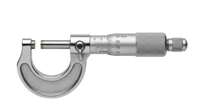Minimalist Stainless Steel Digital Vernier Caliper with Precision Measurement Scale and Adjustable Thimble