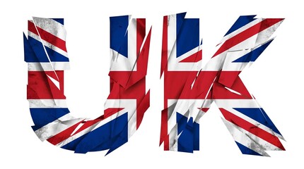 Fototapeta premium The united kingdom's identity is visually represented through its iconic national flag
