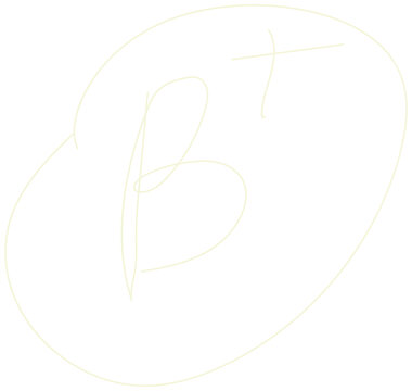 Beige Hand-Drawn B Plus Grade Mark with Circle Transparent PNG