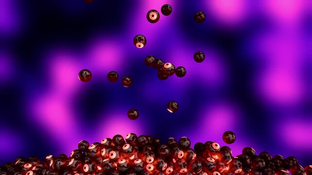 Scary Red Glowing Eyes Filling the Screen 