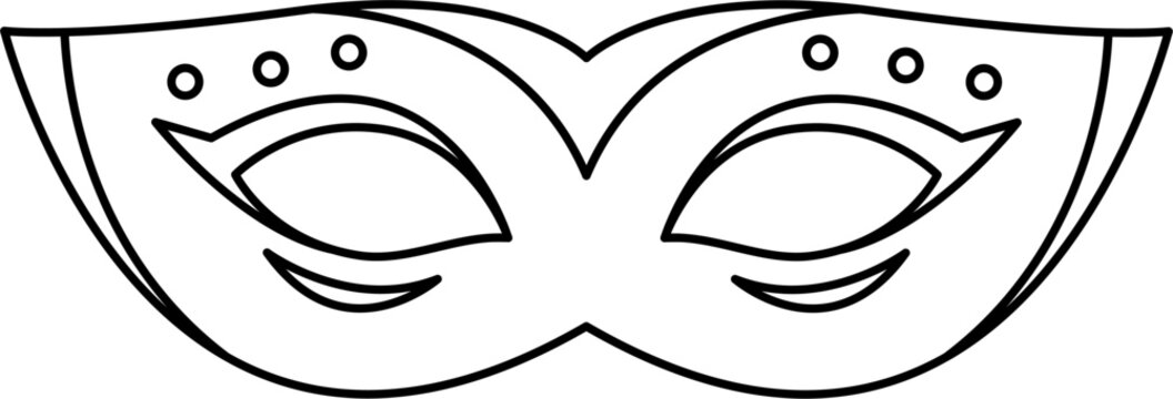 comedy and tragedy theater masks outline isolated icon
