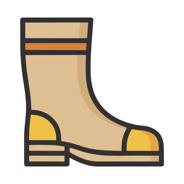 Brown boot icon