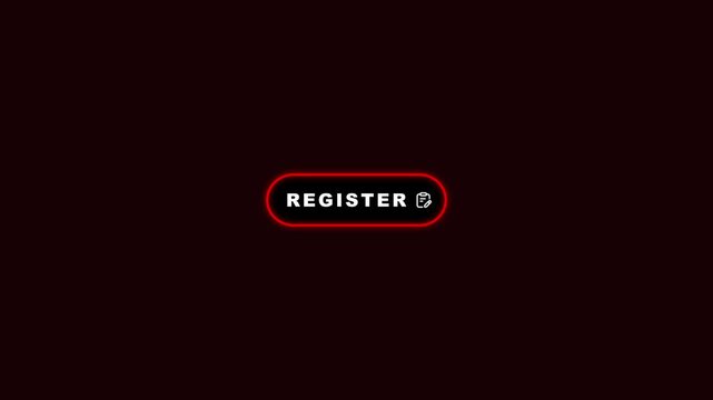 User Registration Indicator REGISTER Button Motion Graphic Overlay with Form Clipboard Display