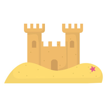 Summer Beach Vacation Flat Icon