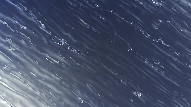 Aerial view of Linear Water Surface like a River from Top to Bottom with medium flow