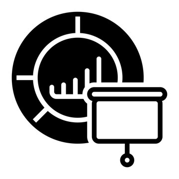 Presentation icon, glyph icon style