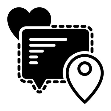 Feedback icon, glyph icon style