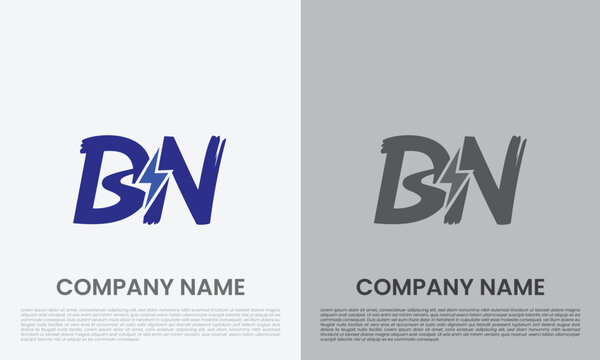 DN ND Letter Abstract Logo Design Vector, Modern Creative Business Corporate Identity Template