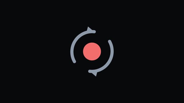 Sync failed Animated Warning Icon Seamless Loop Motion Graphic Concept