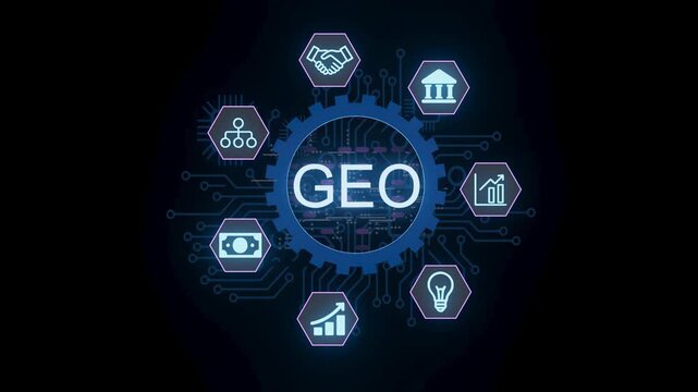 Various symbols represent concepts related to data management and analysis. These elements highlight connections in technology and their uses in modern systems.
