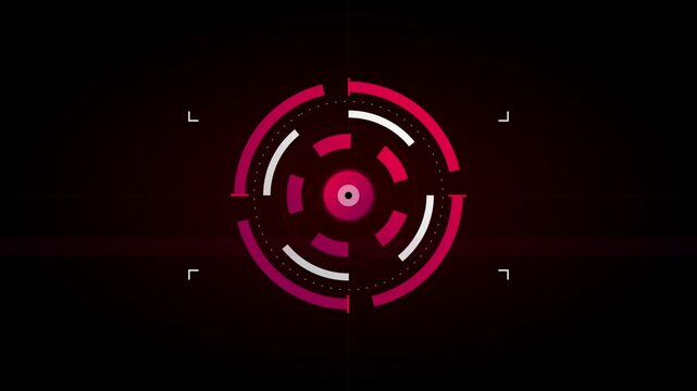 rotating target aim icon red black screen