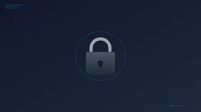 Secure Gray Padlock Privacy Icon Vector Graphic