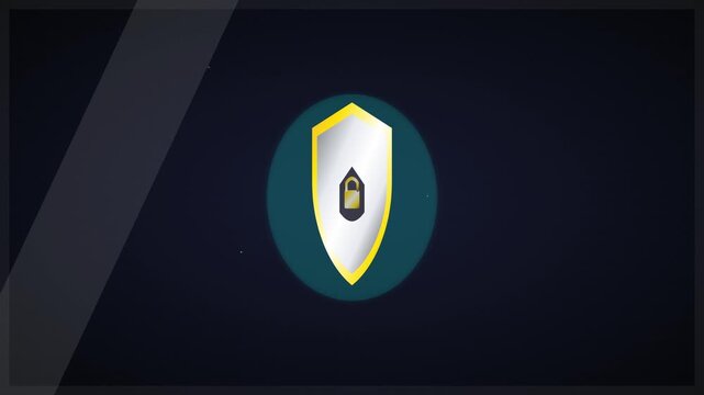 secure shield protection cyber security vector icon