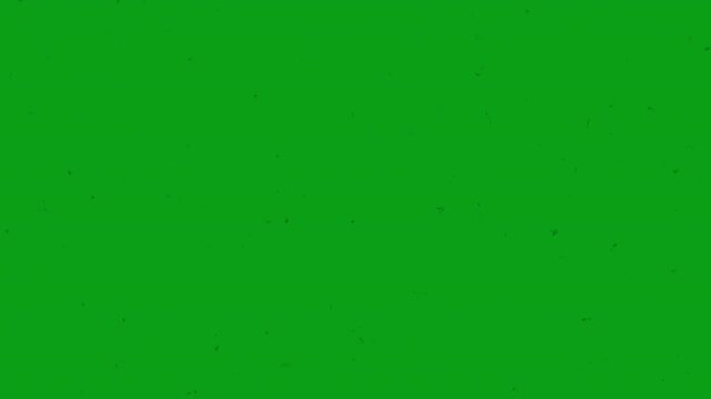 Old film tape defect and dust on green screen vintage texture overlay