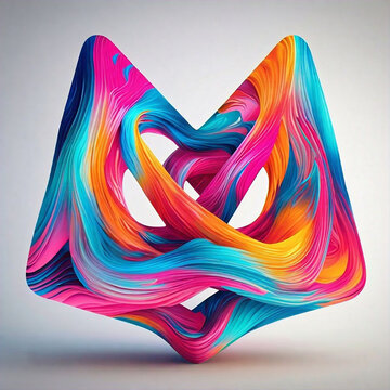 Vibrant Abstract Art and Graphic Design Portfolio Collection