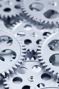 Gear wheels, close up