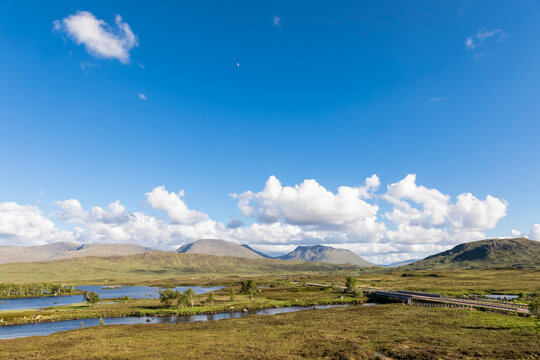 Great Britain, Scotland, Scottish Highlands, Glencoe, Rannoch Moor, Loch Ba