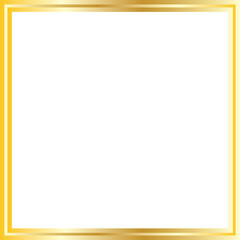 Fototapeta premium Elegant Square Gold Frame Border