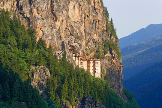 Turkey, Province Trabzon, Pontic Mountains, Sumela Monastery