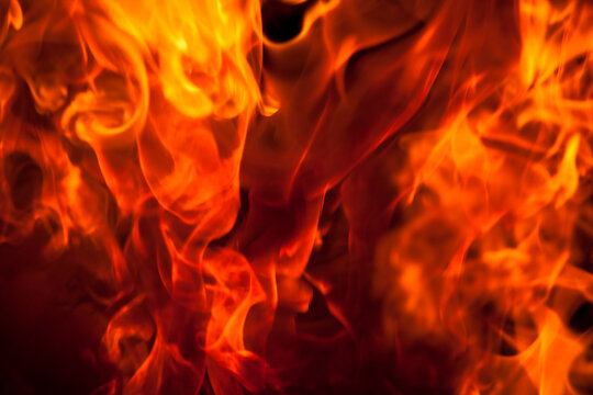 Germany, Bavaria, Josefsthal, flames of fire