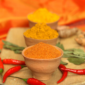 Various spices, close-up