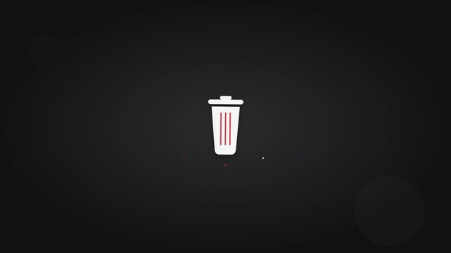 trash can delete remove bin waste icon