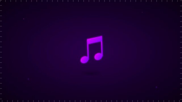 vibrant dancing music note for audio and sound