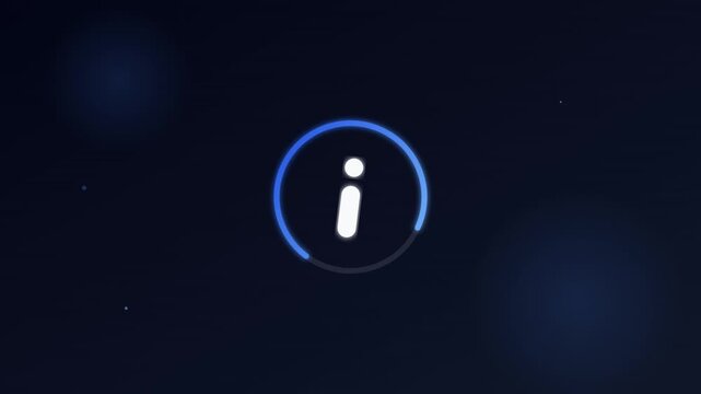 vibrant info details help vector icon animation