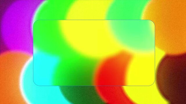 Vibrant Abstract Gradient Bokeh Background &ndash; Iridescent Morpho Butterfly Colors, Slow Zoom Loop