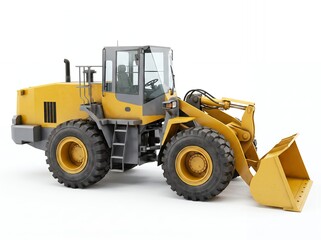 Fototapeta premium Yellow wheel loader
