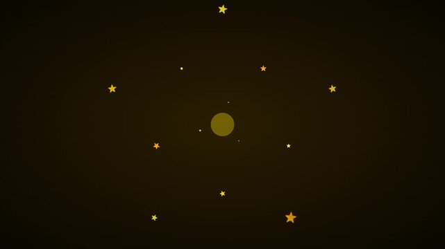 vibrant star burst celebration vector icon animation