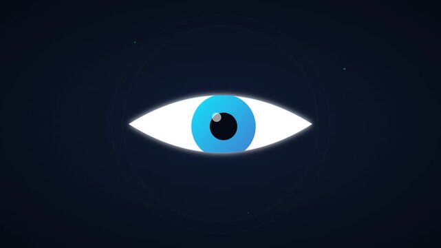 watching eye visibility view privacy monitor icon animation