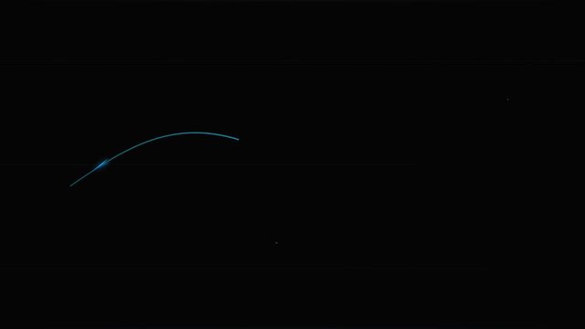 zooming blue paper plane travel vector animation