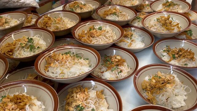 Traditional Indonesian Soto Ayam Bowls for Event Catering