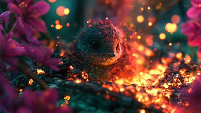 High-fidelity digital matte painting. volumetric god rays. prismatic light scattering. luminescent floating fireflies. crisp micro-details