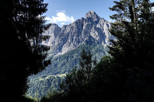 Panorama delle Dolomiti Bellunesi,Dolomiti, Belluno, Veneto,Italia
