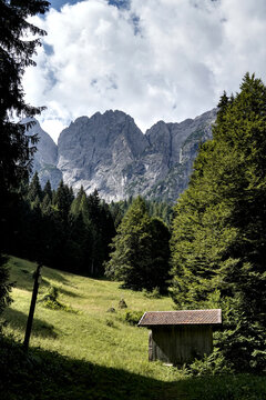Panorama delle Dolomiti Bellunesi,Dolomiti, Belluno, Veneto,Italia